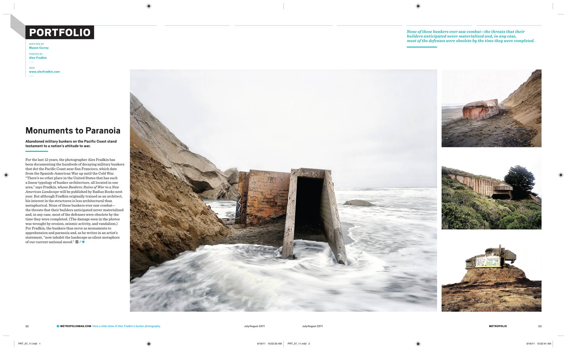 METROPOLIS | Press for "The Bunker Project" by Alex Fradkin